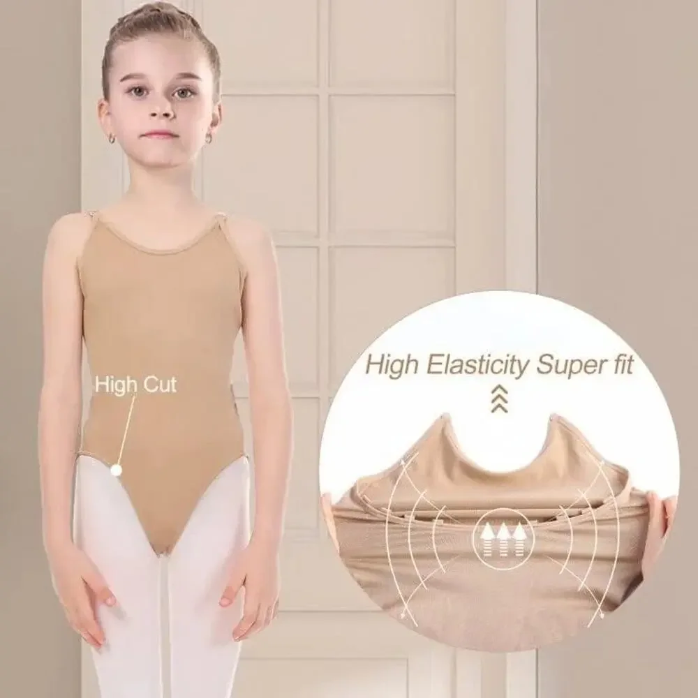 iMucci Professional Leotards for Girls Nude Leotard Small, Child-nude